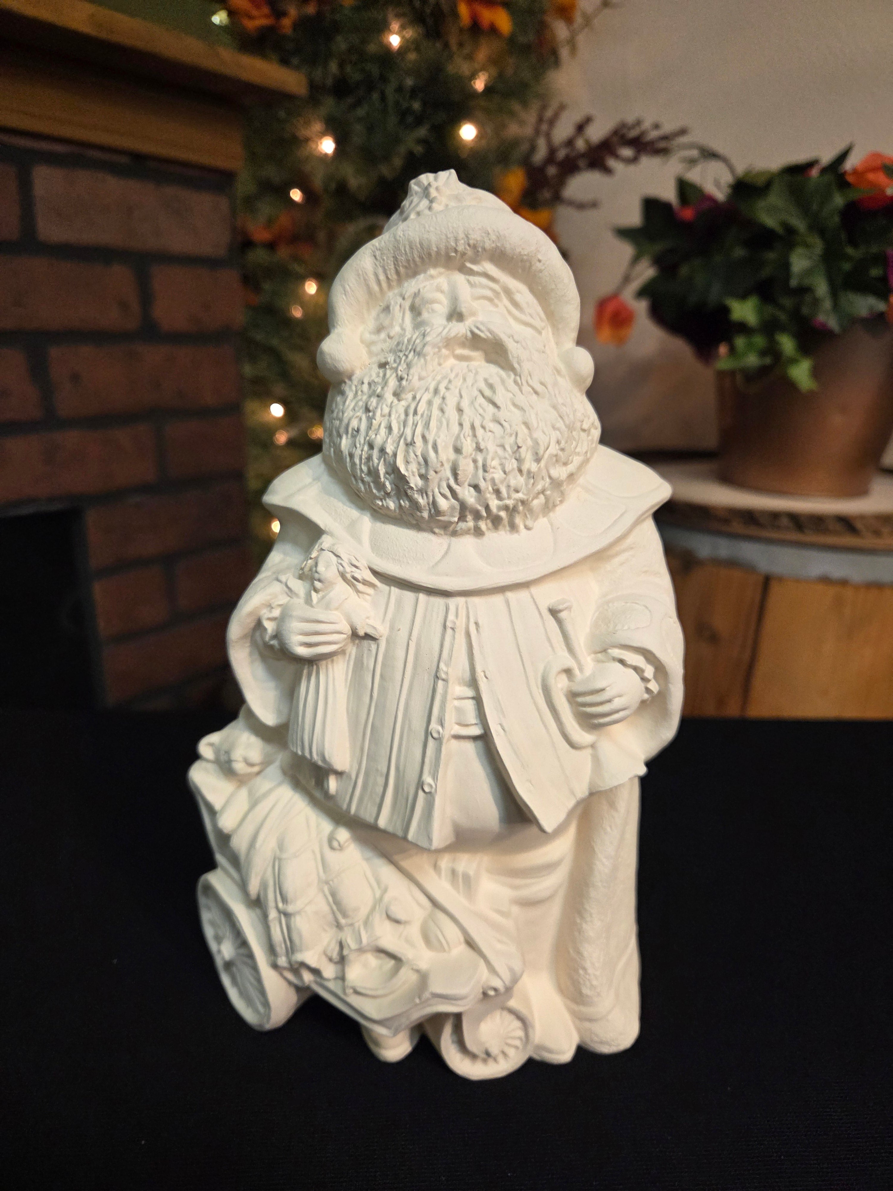 Gare Antique Santa w/Toy Cart